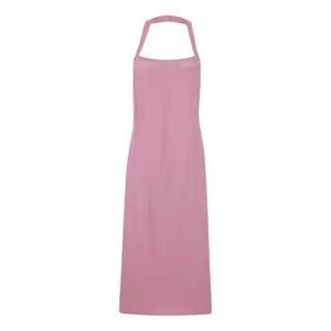 Reformation silk pink halter dress.